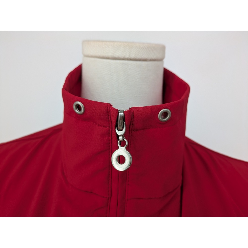 Zenergy Chicos Vest Women Medium 1 Red Full Zip Mock Neck Stretch Activewear - Picture 10 of 11
